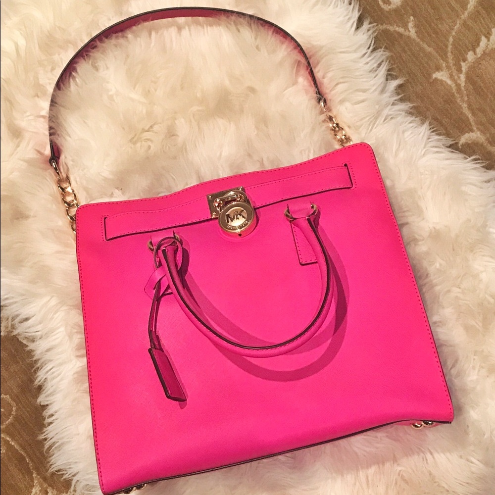 Hot pink Michael Kors bag - great conditio…